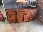 Houten dressoir met deuren en lades, Gebruikt, 150 tot 200 cm, Eikenhout, Ophalen of Verzenden
