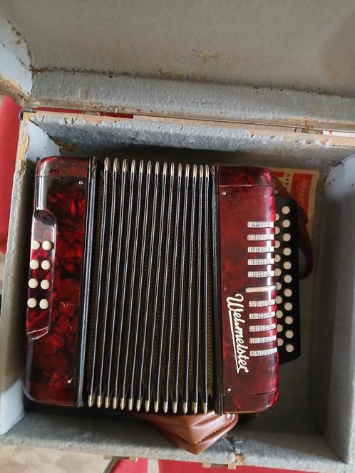 Weltmeister Knopaccordeon met Koffer, Muziek en Instrumenten, Accordeons, Gebruikt, Knopaccordeon, Overige formaten, Weltmeister