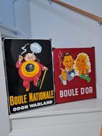 Emaille borden Boule twee stuks, Ophalen of Verzenden, Zo goed als nieuw, Reclamebord