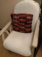Teddy stof houten sier stoel, Ophalen, Landelijk romantisch, Zo goed als nieuw, Rechthoekig