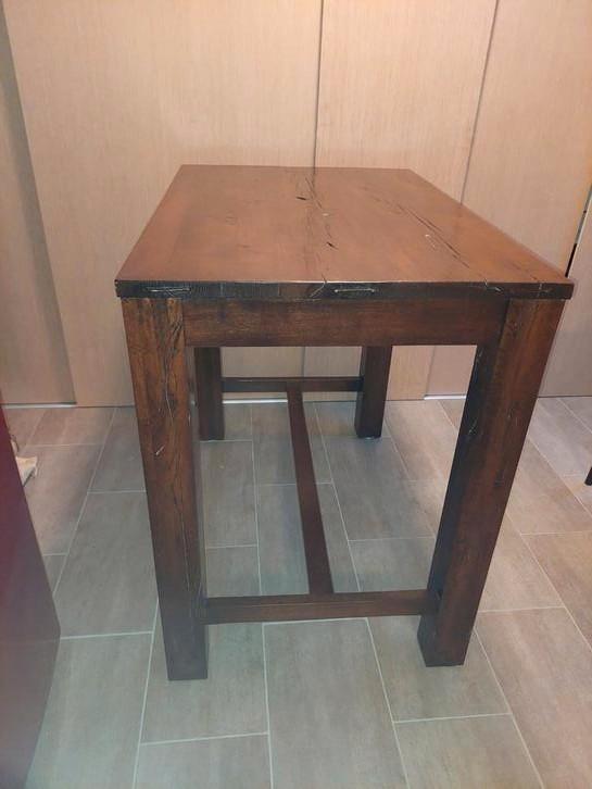 stevige hangtafel / statafel te koop. voorzien 4 krukken, Huis en Inrichting, Tafels | Sidetables, Gebruikt, 75 cm of meer, 100 tot 150 cm