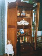 Eiken vitrinekast, Huis en Inrichting, Ophalen, Gebruikt, 50 tot 100 cm, Glas