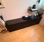 Tv Meubel donkerbruin zo goed als nieuw, Ophalen, Minder dan 50 cm, 150 tot 200 cm, 25 tot 50 cm