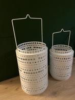 2x Sfeerlichtlantaarn / Kaarsenhouders merk: It's about Romi, Ophalen, Gebruikt, 25 tot 50 cm, Wit