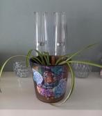 Tijger pot met waxine lichten van glas 4 stuks, Huis en Inrichting, Woonaccessoires | Kandelaars en Kaarsen, Ophalen, Zo goed als nieuw