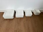 4-delig vierkant servies set 32 stuks Xenos, Ophalen of Verzenden, Zo goed als nieuw, Bord(en), Overige stijlen