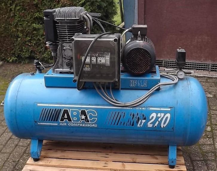 Compressor, Abac compressor., Doe-het-zelf en Verbouw, Compressors, Gebruikt, 6 tot 10 bar, 100 liter of meer, Minder dan 200 liter/min
