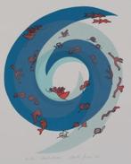 Carla Feijen, zeefdruk Maalstroom 1995, Ophalen of Verzenden