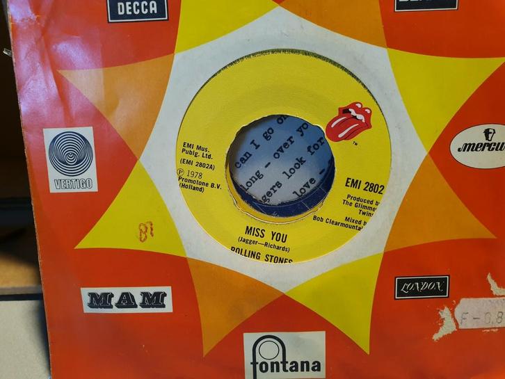 Rolling Stones - Miss You (b5), Cd's en Dvd's, Vinyl Singles, Ophalen of Verzenden