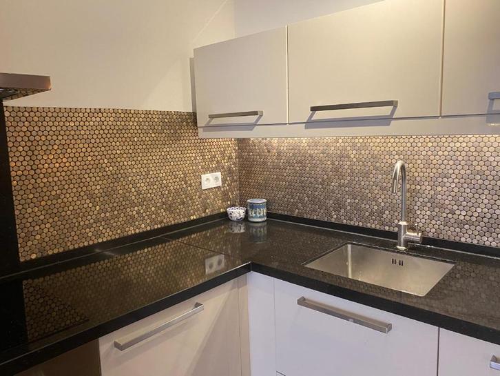 Reflections Penny Round Mozaïek goud, aluminium 19mm, Doe-het-zelf en Verbouw, Tegels, Nieuw, Wandtegels, Keramiek, Minder dan 20 cm