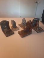 Set Antieke marmeren boekensteunen brutalist, Antiek en Kunst, Ophalen of Verzenden