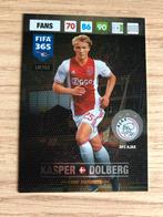 Panini FIFA 365 2017 Kasper Dolberg Ajax ROOKIE, Ophalen of Verzenden, Zo goed als nieuw, Ajax, Poster, Plaatje of Sticker