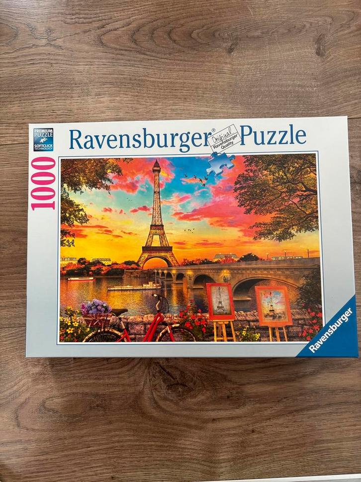Puzzel Parijs 1000 stukjes, Hobby en Vrije tijd, Denksport en Puzzels, Nieuw, Legpuzzel, 500 t/m 1500 stukjes, Ophalen of Verzenden