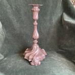 Antieke tinnen Rococo kandelaar, Antiek en Kunst, Ophalen of Verzenden