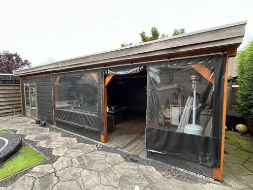 Overkapping van douglas hout met berging, Tuin en Terras, Overkappingen, Gebruikt, Veranda, Ophalen