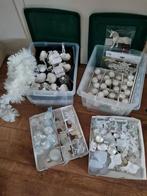 Witte kerstversiering incl. 2 Bakken, Diversen, Kerst, Ophalen, Zo goed als nieuw