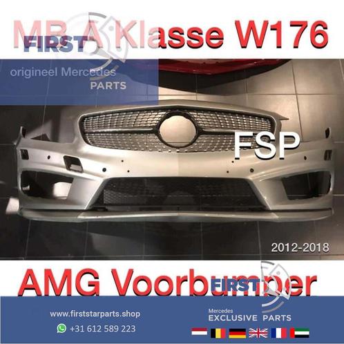 W176 AMG Voorbumper + diamond gril Mercedes A Klasse 2012-20, Auto-onderdelen, Carrosserie en Plaatwerk, Bumper, Mercedes-Benz