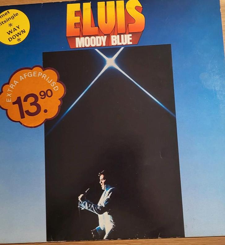 Elvis Moody Blue 1977 vinyl LP LANGSPEELPLAAT, Cd's en Dvd's, Vinyl | Pop, Zo goed als nieuw, 1960 tot 1980, 12 inch, Ophalen of Verzenden