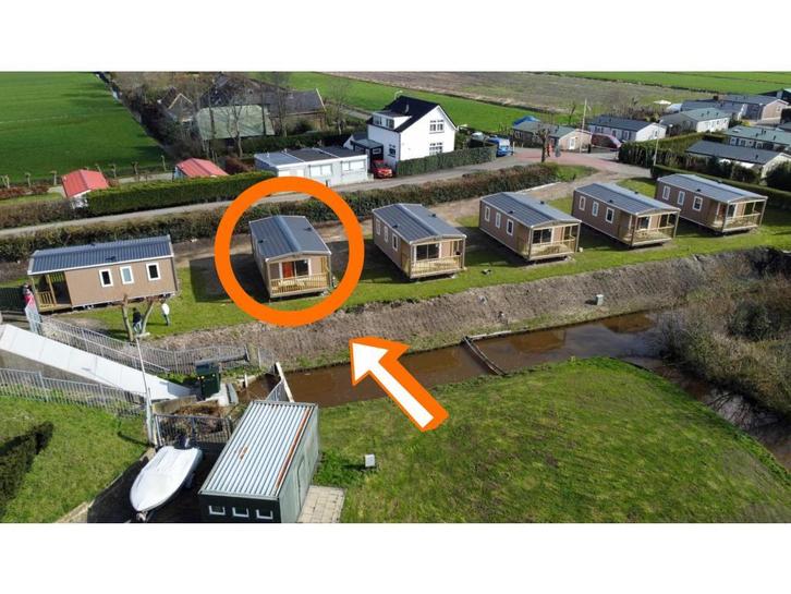 Chalet te koop met vrij uitzicht, Woubrugge Z-H R#52R, Caravans en Kamperen, Stacaravans, tot en met 4