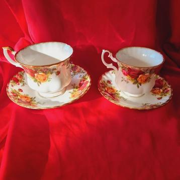 Royal Albert Old Country Roses kop en schotel dames en heren beschikbaar voor biedingen