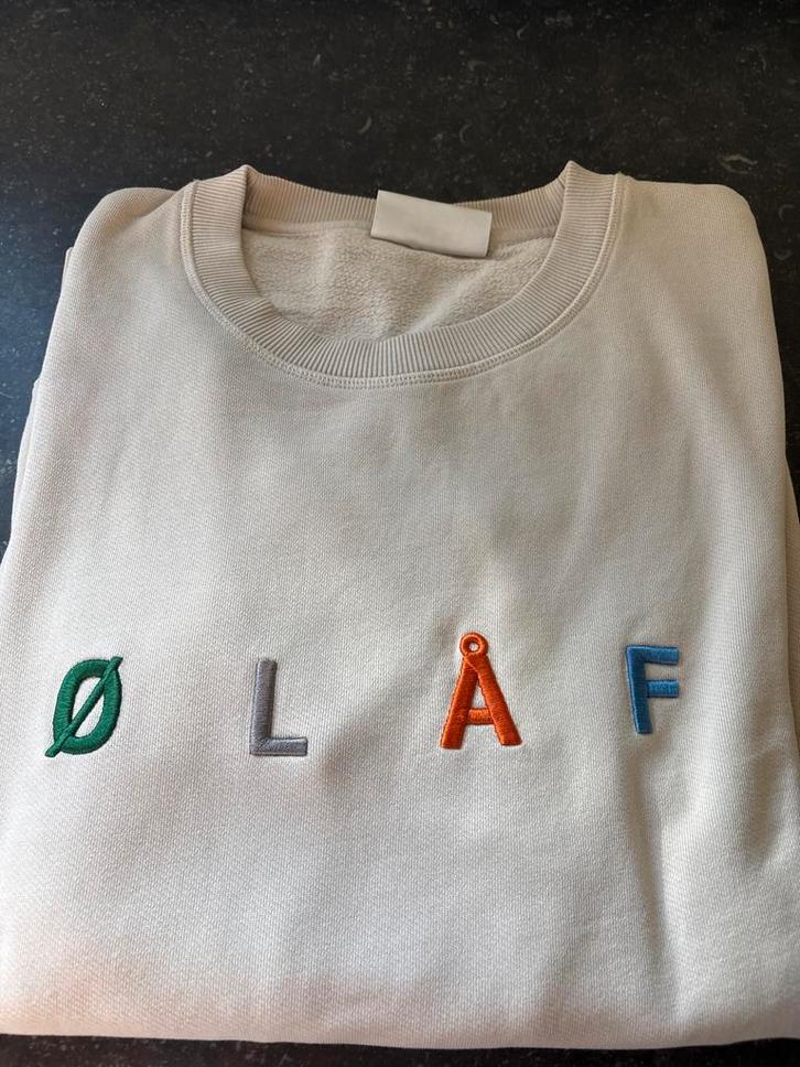 Olaf Sweater XL - Mooie staat!, Kleding | Heren, Truien en Vesten, Gedragen, Maat 56/58 (XL), Beige, Ophalen of Verzenden