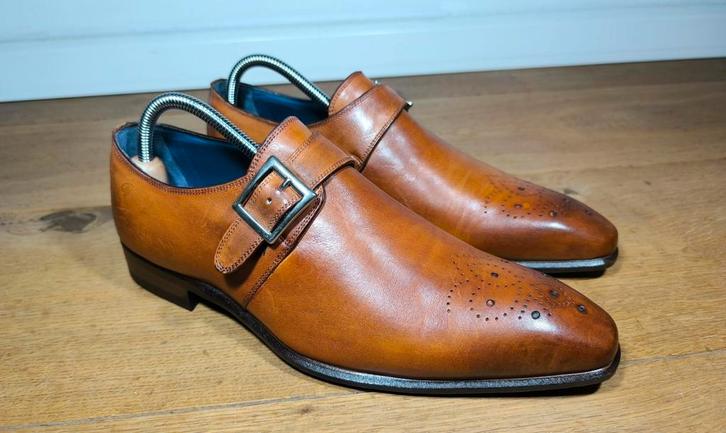 Greve exclusieve herenschoenen met gesp maat 7,5 / 41,5, Kleding | Heren, Schoenen, Zo goed als nieuw, Gespschoenen, Overige kleuren