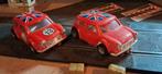 2x vintage mini cooper  slotcar 1:24, Ophalen of Verzenden, Gebruikt, Elektrisch, Overige merken