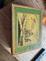 Antieke Speelkaartenfiches in Gelakte Houten Kist, Antiek en Kunst, Ophalen of Verzenden