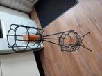 2 kaarsen standaards metaal, Huis en Inrichting, Woonaccessoires | Kandelaars en Kaarsen, Ophalen, Zo goed als nieuw, Metaal, Minder dan 25 cm