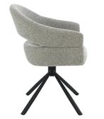 Draaibare Eetkamerstoel ‘Linn’ – Taupe | Modern & Comfortabe, Japandi, Hotel Chique, Modern, Ophalen of Verzenden, Metaal, Pole to Pole