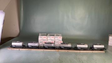6 stuks marklin ho ESSO Ketelwagens 00750 nieuw in doos . beschikbaar voor biedingen