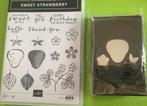 Sweet Strawberry Bundel Stempelset + Pons Stampin Up NIEUW, Ophalen of Verzenden, Nieuw, Clearstamp