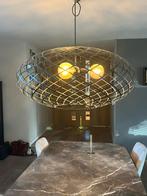 Zwarte metalen lamp, Huis en Inrichting, Lampen | Hanglampen, Ophalen, Zo goed als nieuw, Metaal, 50 tot 75 cm