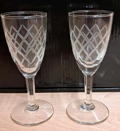Vintage port glaasjes, Verzamelen, Glas en Borrelglaasjes, Zo goed als nieuw, Borrel- of Shotglas, Ophalen of Verzenden