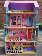 Barbie Huis , accessoires en poppen, Kinderen en Baby's, Speelgoed | Poppenhuizen, Ophalen, Gebruikt