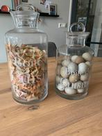 2 grote glazen voorraadpotten uit de Braxton Home Collection, Ophalen, Zo goed als nieuw