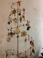 Metalen kerstboom spiraal met/zonder ornamenten, Ophalen, Zo goed als nieuw, Nvt, Nvt