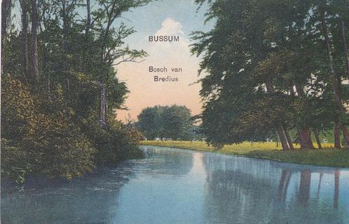 16636 Bussum Bosch van Bradius mooie oude kaart 1947, Verzamelen, Ansichtkaarten | Nederland, Ongelopen, Noord-Holland, 1940 tot 1960