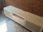 Besta tv meubel 3x60 180cm met topglas melkglas hoogglans, Ophalen, 150 tot 200 cm, Zo goed als nieuw, Minder dan 100 cm