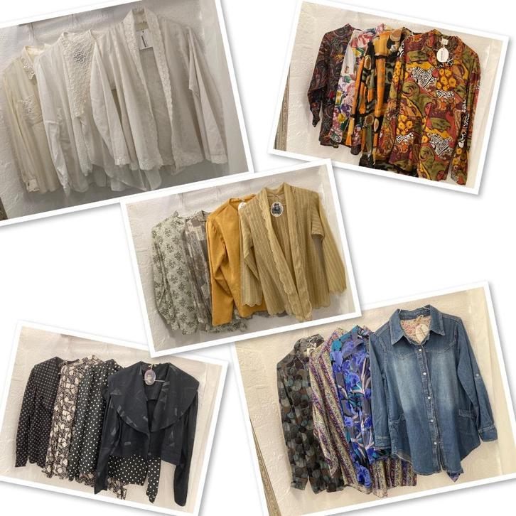 Vintage kleding, schoenen, tasjes / oa blouses, Kleding | Dames, Blouses en Tunieken, Gedragen, Maat 38/40 (M), Overige kleuren