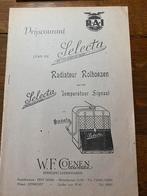 Selecta radiateur rolhoezen folder, Ophalen of Verzenden