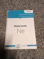 Samenvatting Examentraining Nederlands VWO 2022 - Luzac, Ophalen of Verzenden, Alpha, WO, Luzac