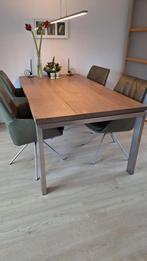 salontafel en eettafel, Ophalen, 100 tot 150 cm, Eikenhout, 50 tot 100 cm