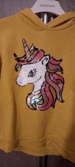 gele hoodie met eenhoorn H&M maat 134-140, Kinderen en Baby's, Kinderkleding | Maat 134, Meisje, Trui of Vest, H&M, Ophalen of Verzenden