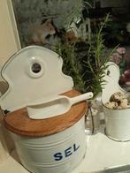 🧂 OUD FRANS EMAILLE BAKJE VOOR ZOUT 🧂, Antiek en Kunst, Antiek | Emaille, Ophalen of Verzenden