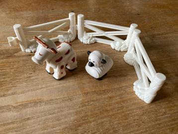 Vintage Fisher Price koe schaap hekjes beschikbaar voor biedingen