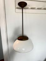 Vintage Hanglamp Opaalglas Melkglas, Ophalen, Gebruikt, Vintage, Glas