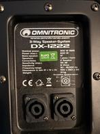 Omnitronic DX-1222 Speakers (Set van 2), Overige merken, Gebruikt, Ophalen of Verzenden, 120 watt of meer