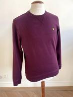Lyle en Scott: Donkerpaarse sweater met logo. Maat M, Overige kleuren, Maat 48/50 (M), Ophalen of Verzenden, Zo goed als nieuw