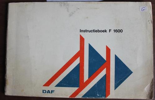 Daf F 1600 instructieboekje, Auto diversen, Handleidingen en Instructieboekjes, Ophalen of Verzenden